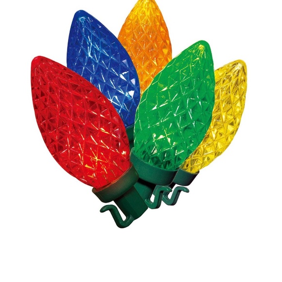 100ct C9 LED Ultra Bright Multi Color Christmas Lights Holiday Time - Picture 5 of 5